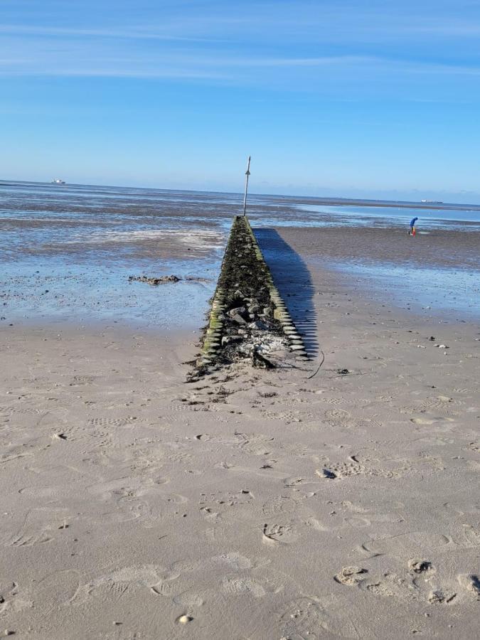 Strandkajuete Hooksiel Schillig Exteriör bild