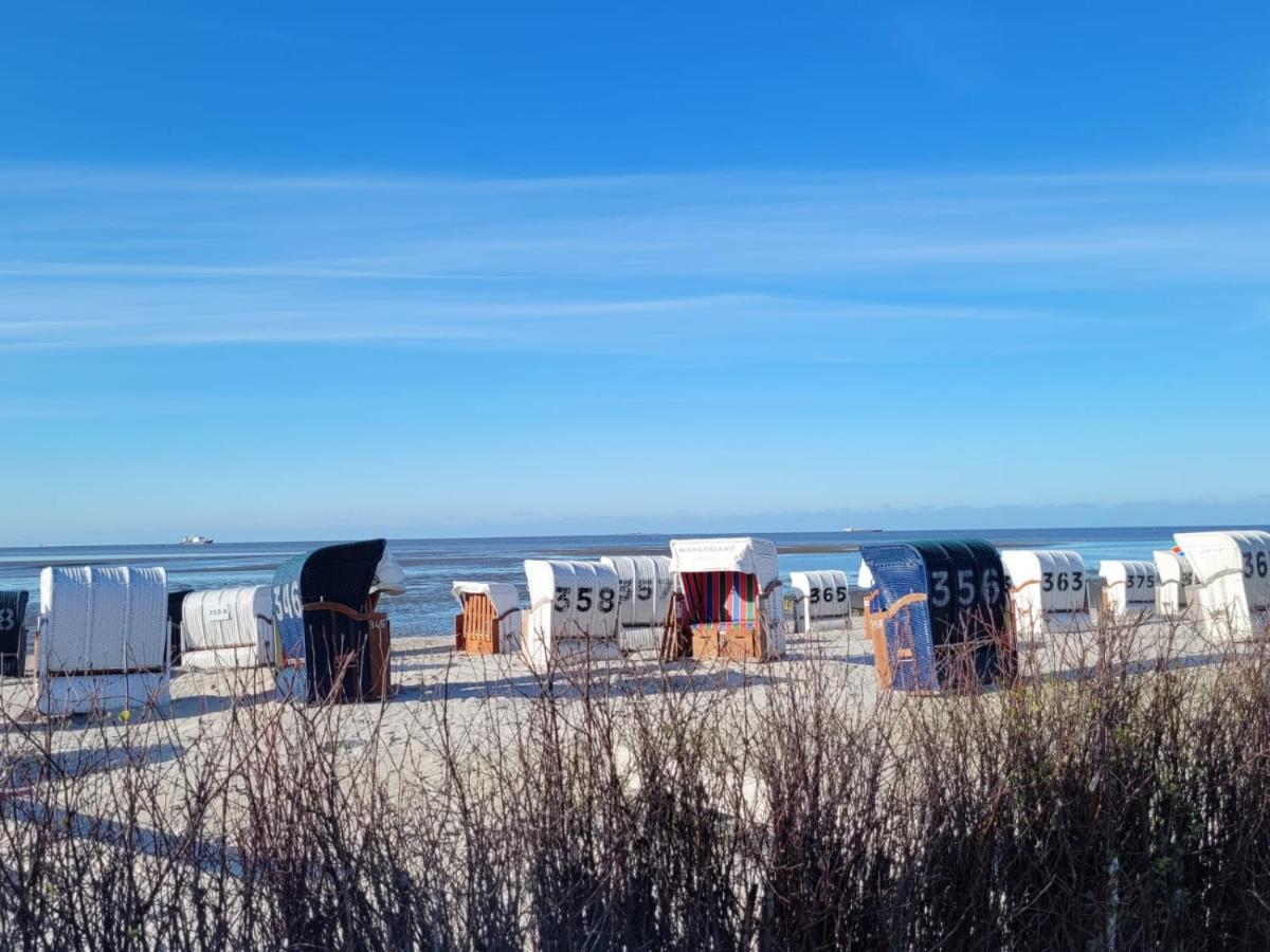 Strandkajuete Hooksiel Schillig Exteriör bild